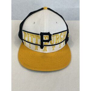 Pittsburgh Pirates Black and Yellow New Era Hat Snapback Cap MLB